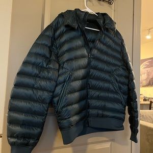 Lululemon Down Puffer Bomber Jacket Teal